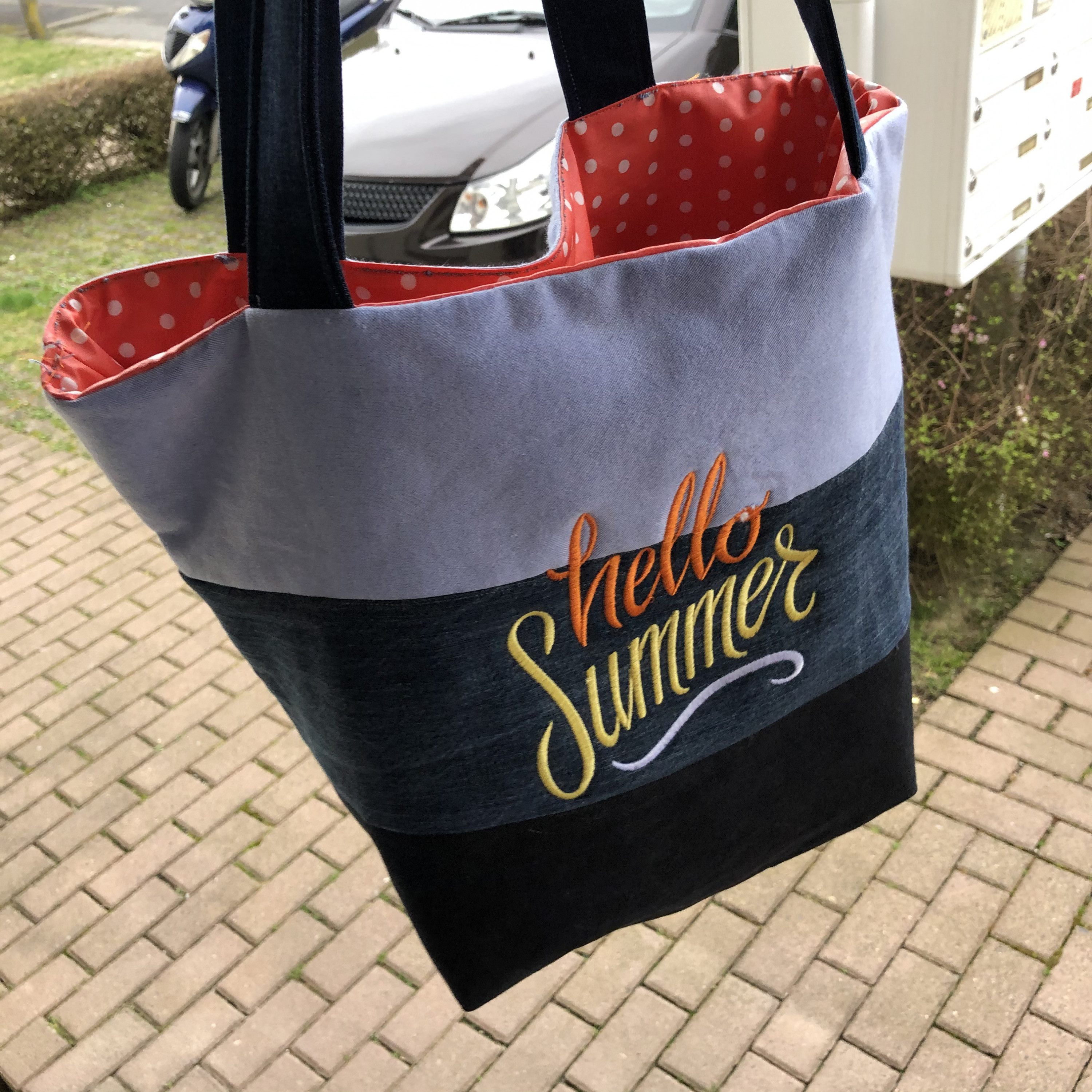 Tasche aus alten Jeans