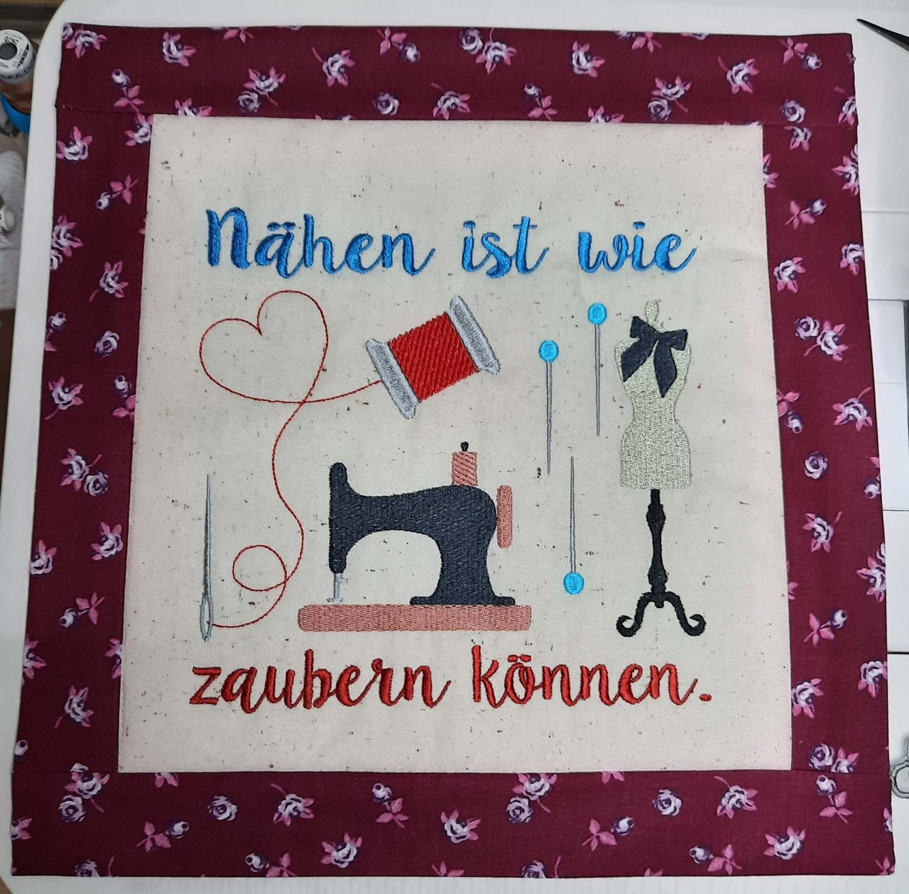 kleines Bild fürs Nähzimmer