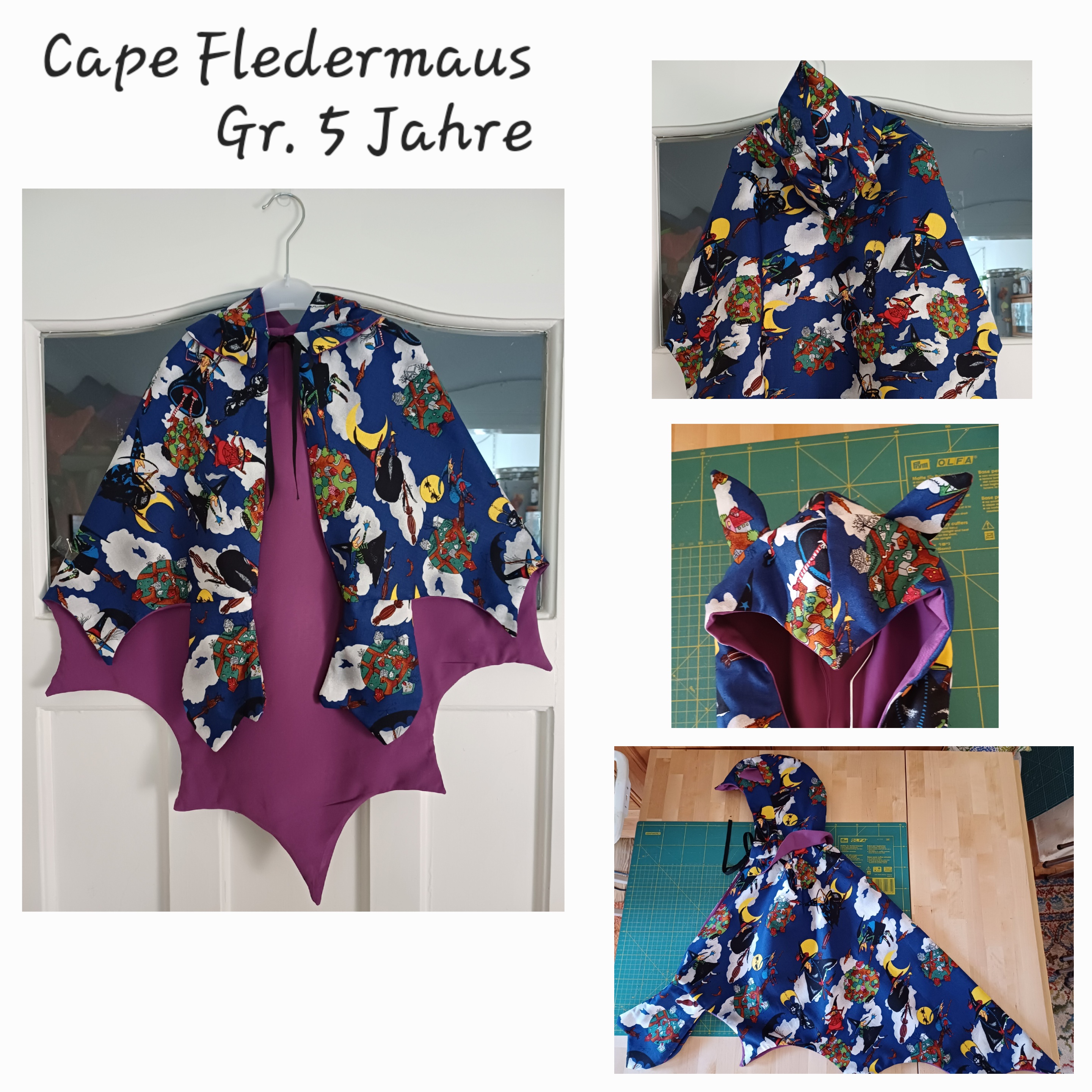 Fledermaus Cape für Halloween