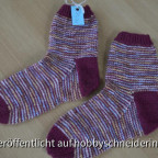 GumGum Socken mit Bordeaux-Rot